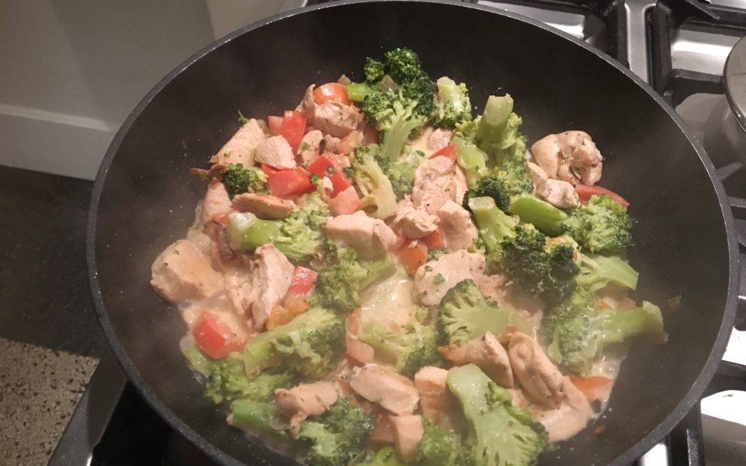 Recept Romige broccoloi-kipschotel